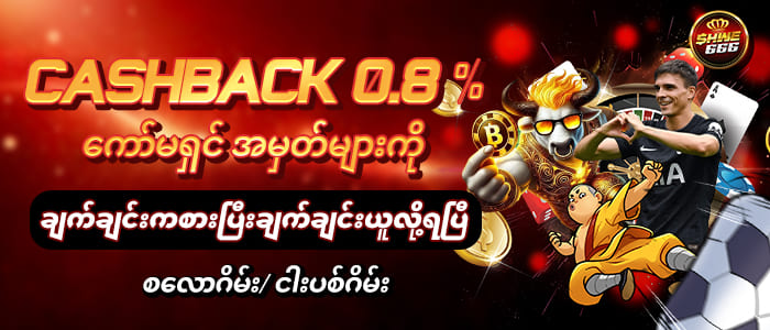 cashback 0.8 %